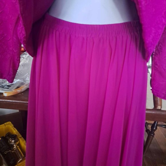 Vintage Miss Elliette 2-pc Blazer w/Skirt Set - Pink - Picture 5 of 8